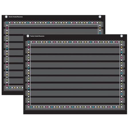 Chalkboard Brights Mini Pocket Chart (17in X 22in), PK2